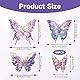 80 Stück Holografische Schmetterling Aufkleber Schmetterling Sticker Set Glitzer Schmetterlings Aufkleber Wasserfester Klebstoff Holografische Aufkleber Für Sammelalbum Tagesplaner Handyhülle