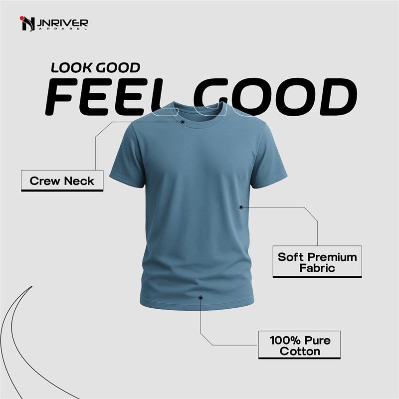 Adult Heavy Cotton T-Shirt Breathable Crewneck Soft and Comfortable T-Shirts for Men2