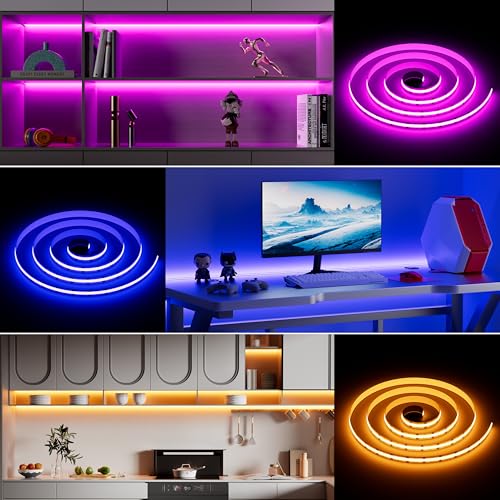 Tira LED MIWISE COB RGB 13 m Cambiable Color y Dimmable miniatura 3