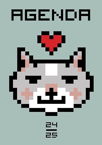 Agenda Scolaire 2024-2025: Chat Pixel | Journalier (une page par jour) | 12x17 cm | 300 pages | Couverture souple | sept 2024 – juil 2025 | Collège, ... | Garçon &amp; fille gamer | Gaming | Kawaii