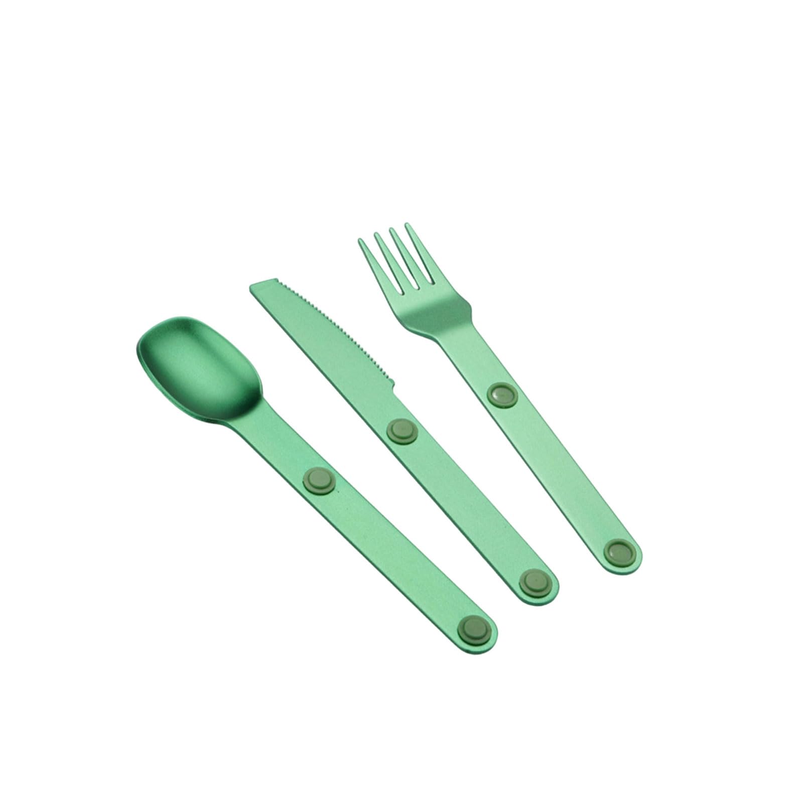 APGLSXY Rustproof Aluminum Camping Utensils Travel Cutlery Set 3 Piece for Hiking Fork Spoon Cutlery Set
