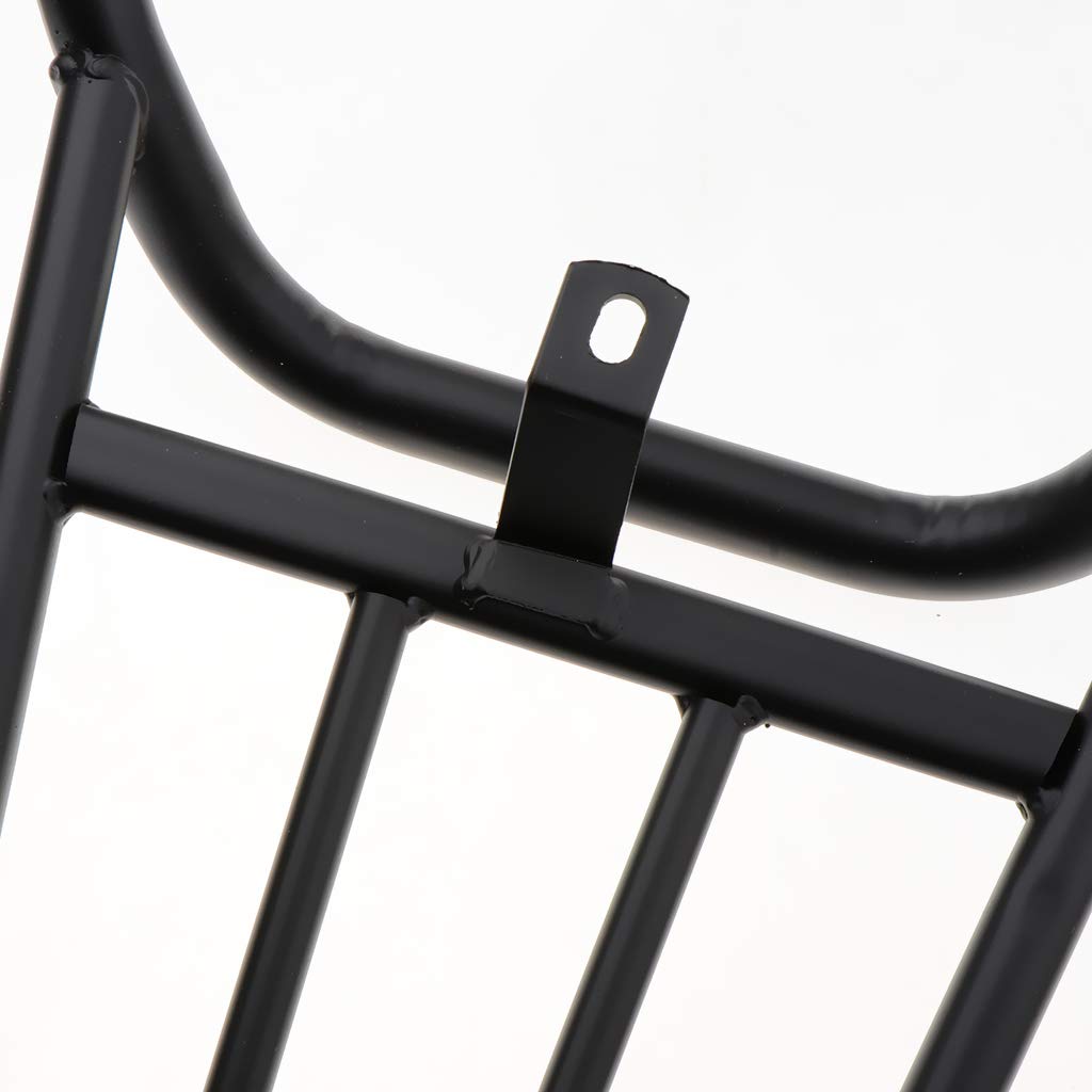 gazechimp Support De Support De Support De Porte-Bagage Arrière pour Scooter Yamaha, Argent/Noir - Noir