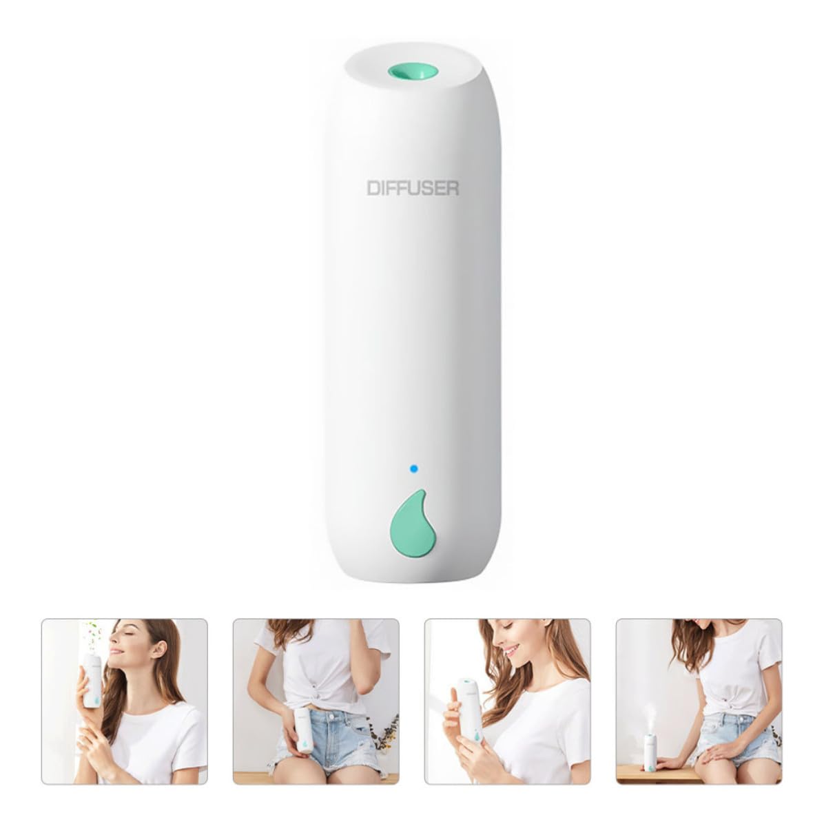 Diffusore di Aromi Automatico Timer 800ma, Leggero in Materiale Pp, Doppio Uso da Parete e Desktop, per Bagno e Camera da Letto