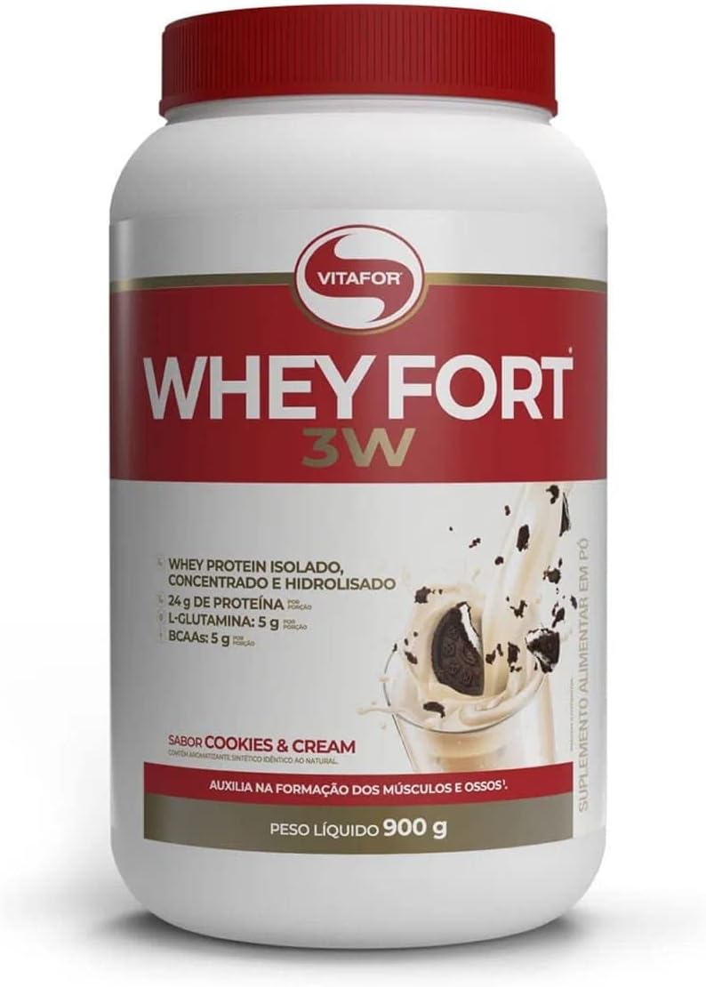 Vitafor – Whey Fort 3W – 900g – Cookies n’ Cream
