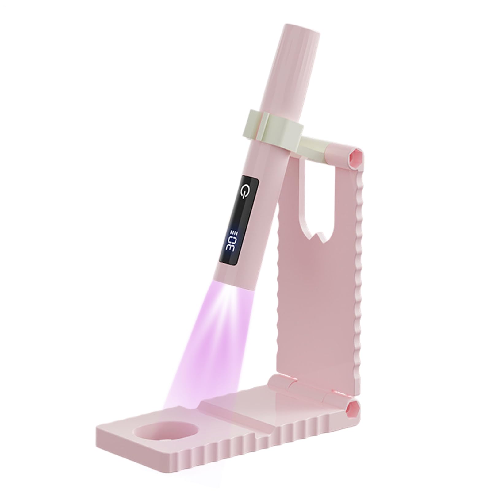 Genérico Lámpara UV Mini de Uñas, Secador de Uñas Recargable por USB, Con Pantalla LCD Y 2 Temporizadores Para Viaje Casa Y Salón