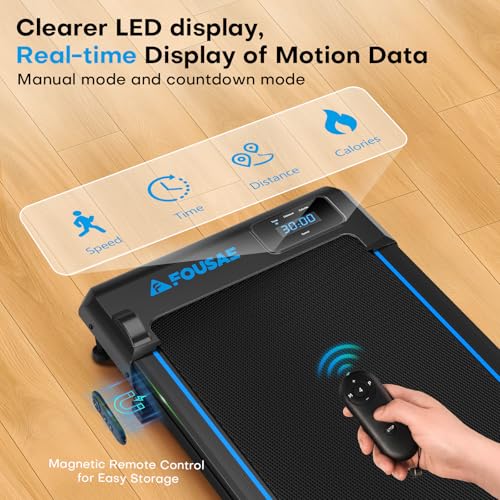 Walking-Pad-with-9-Incline-FOUSAE-3-in-1-Treadmills-for-Home-with-Double-Frame-330-LB-Weight-Capacity-25-HP-Under-Desk-Walking-Treadmill-with-12-HIIT-Programs-Magnetic-Remote-Control