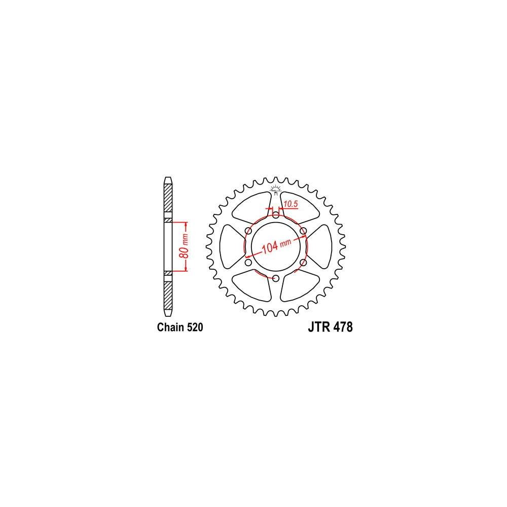 DID Racing Chain KIT S-AC 15-43-112 DID520VX2 (G&B) R per Kawasaki 750 Z, 750 Z ABS, 750 Z R, 750 Z R ABS, 750 Z S