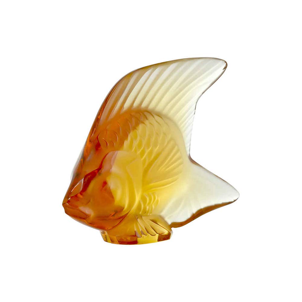 Amazon.com: Lalique Amber Crystal Fish No. 7 - 3000700 : Home
