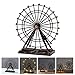 Garneck Desk Decor Home Decoration Metal Ferris Wheel 3D Metal Model Retro Ferris Wheel Model Sculptures Wrought Iron Ornaments Home Decor Souvenir Rose Gold Desk Decor Vintage Decor