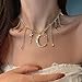 Halskette Korea Modeschmuck Übertriebene Quaste Star Moon Anhänger Feminine Prom Halskette