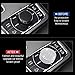 PIFOOG Grand Cherokee Accessories for Jeep 2011 - 2022 Bling 4WD Control Knob Cover Decals Center Console Button Cover Car Interior Decoration Trims Crystal 1PC