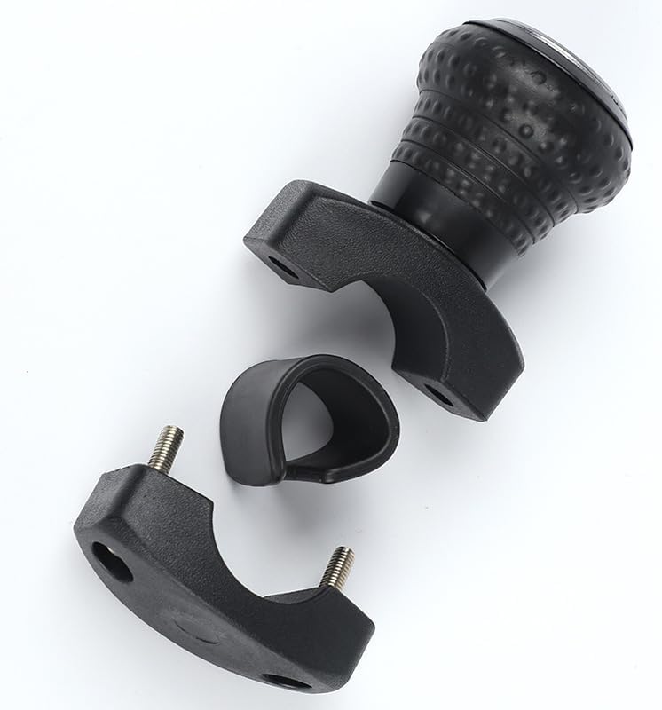 Unifizz Deluxe Wheel Spinner - Universal Steering Wheel Accessory for Cars, Trucks, Tractors, Mowers, Forklifts (Black)