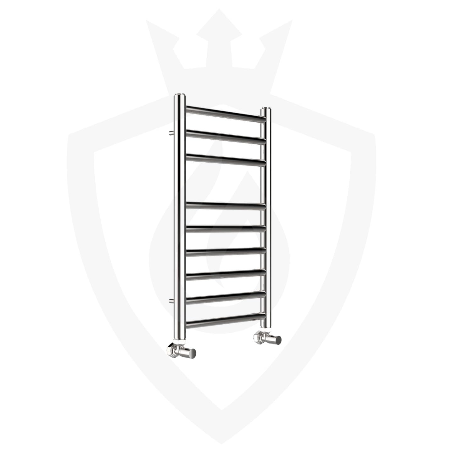 Valve Kings Straight Polished Stainless Steel Ladder Towel Rail Radiators Central Heating Heater - 350 x 600mm