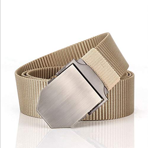 Ceinture homme en nylon toile bicolore avec boucle metal robuste pour pantalon cargo et jean