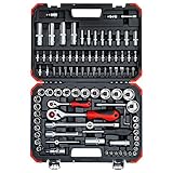 Steckschlüsseleinsatz 6-kant, Zündkerzeneinsatz, Steckschlüssel-, (Innen-) Sechskant-, Innen-, Schlitz-, PZ- & PH-Kreuzschlitz-Einsätze, Verschiedene Größen (1/4