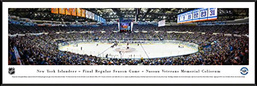 New York Islanders - Final Game at Nassau Coliseum - Blakeway Panoramas NHL Posters with Standard Frame