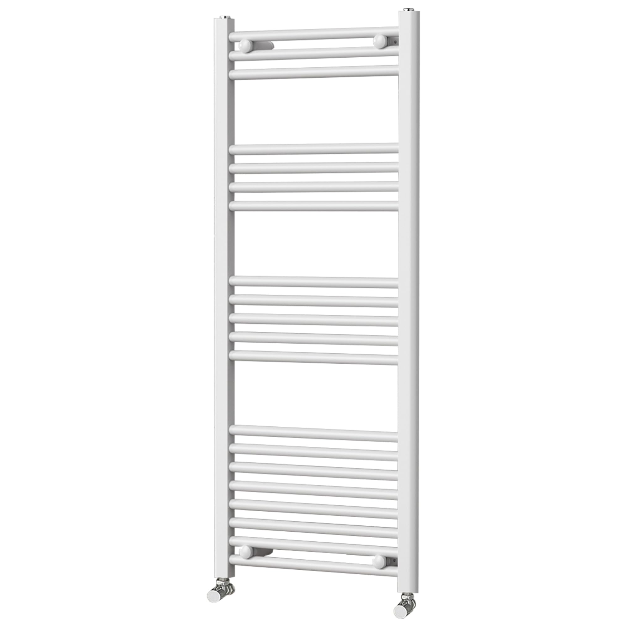 Go Bathrooms Nola Bathroom Towel Rail Heated Bathroom Radiator Wall Mounted Ladder Rail White - 1200mm x 500mm โ image 1