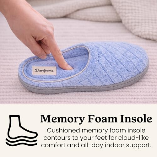 Image of Leslie Terry Clog House Shoes with Memory Foam, Indoor Slippers with Wide Widths