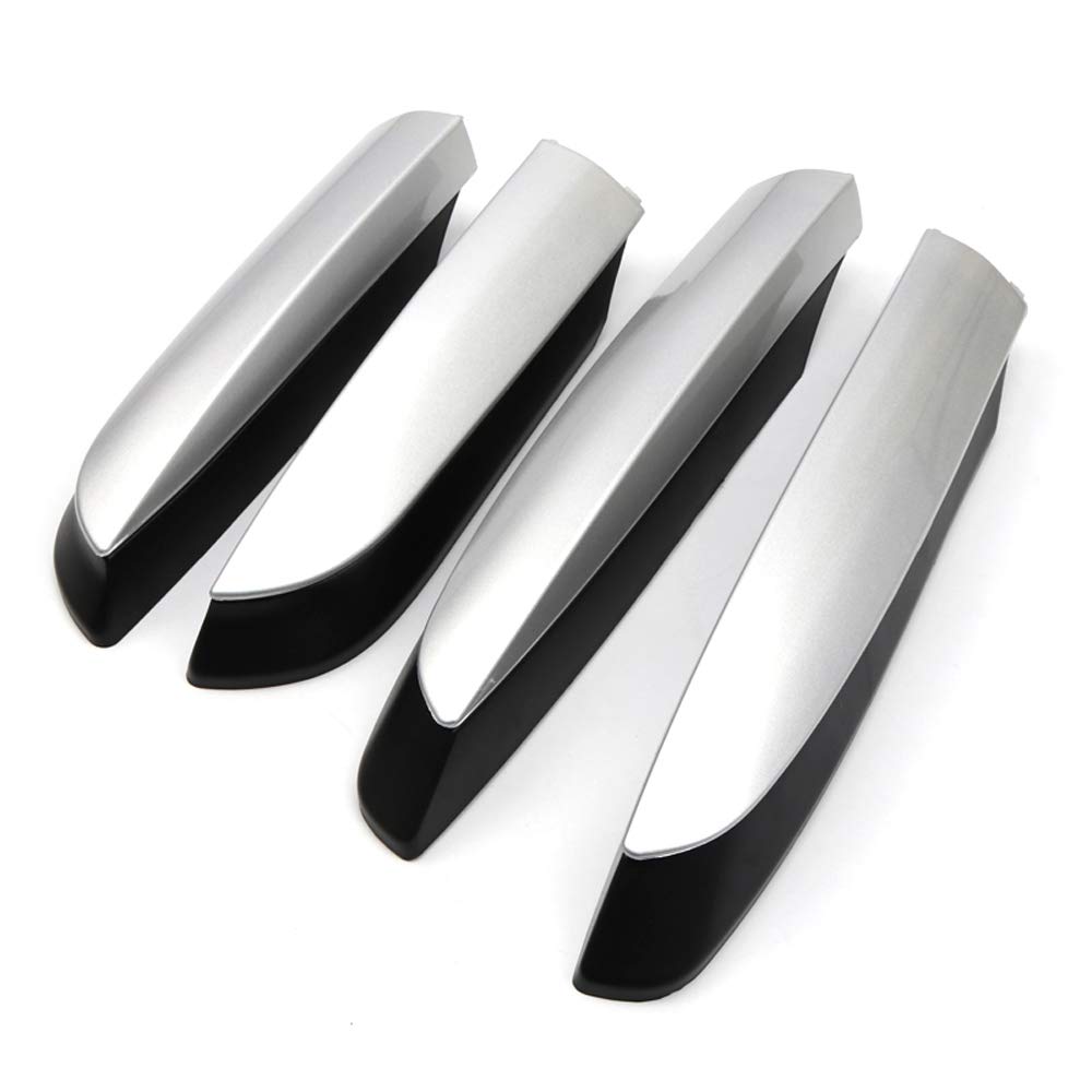 HIGH FLYING Car Accessories Roof Rack Rails End Cap Protection Cover Shell for Toyota RAV4 2013-2018 (NOT Fit Hybrid, Not Fit Limited Edition)