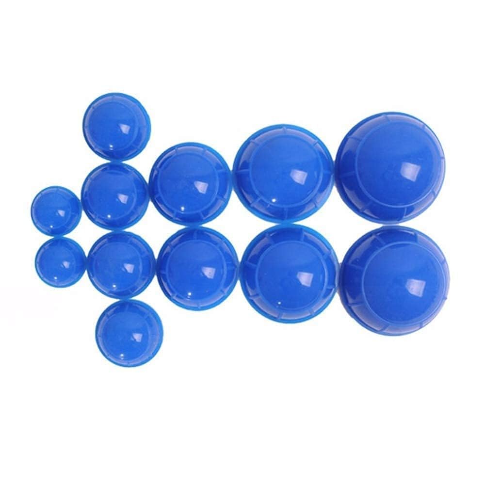 R A Products 12 Pcs/Set Silicone Set Acupressure Acupuncture Cupping Professional Massager Therapy Set Body Massage Cup Set Vacuum Massage Cupping For Pain Relief Muscle Relaxation Multicolour