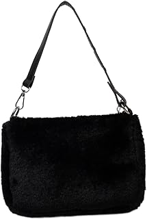 1pc Plush Shoulder Bag Crossbody for Women Purse Crossbody Purse Trendy Crossbody Bags for Women Hobo Purse Faux Fur Crossbody Bag Fuzzy Shoulder Purse Women Plush Purse Women's