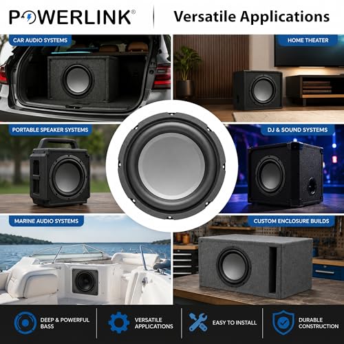 POWERLINK 8" Subwoofer Deep Bass Champion Series - Image 8