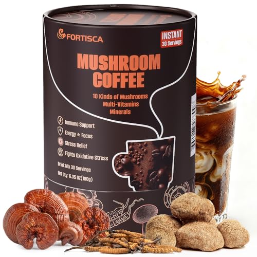 Mushrooms Coffee 10 in 1 (Lion's Mane, Cordyceps, Turkey Tail...