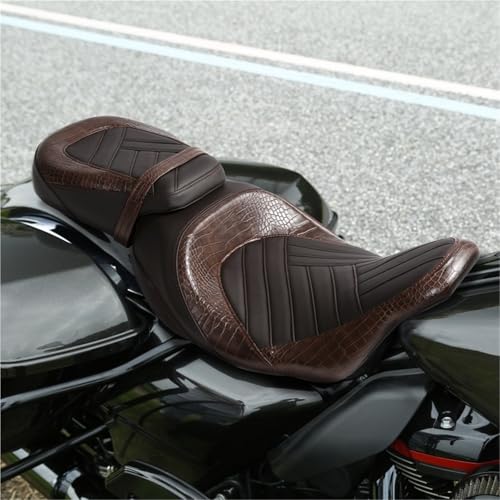 Asiento de moto doble para Electra Glide FLHT turismo sillín conductor y pasajero 2