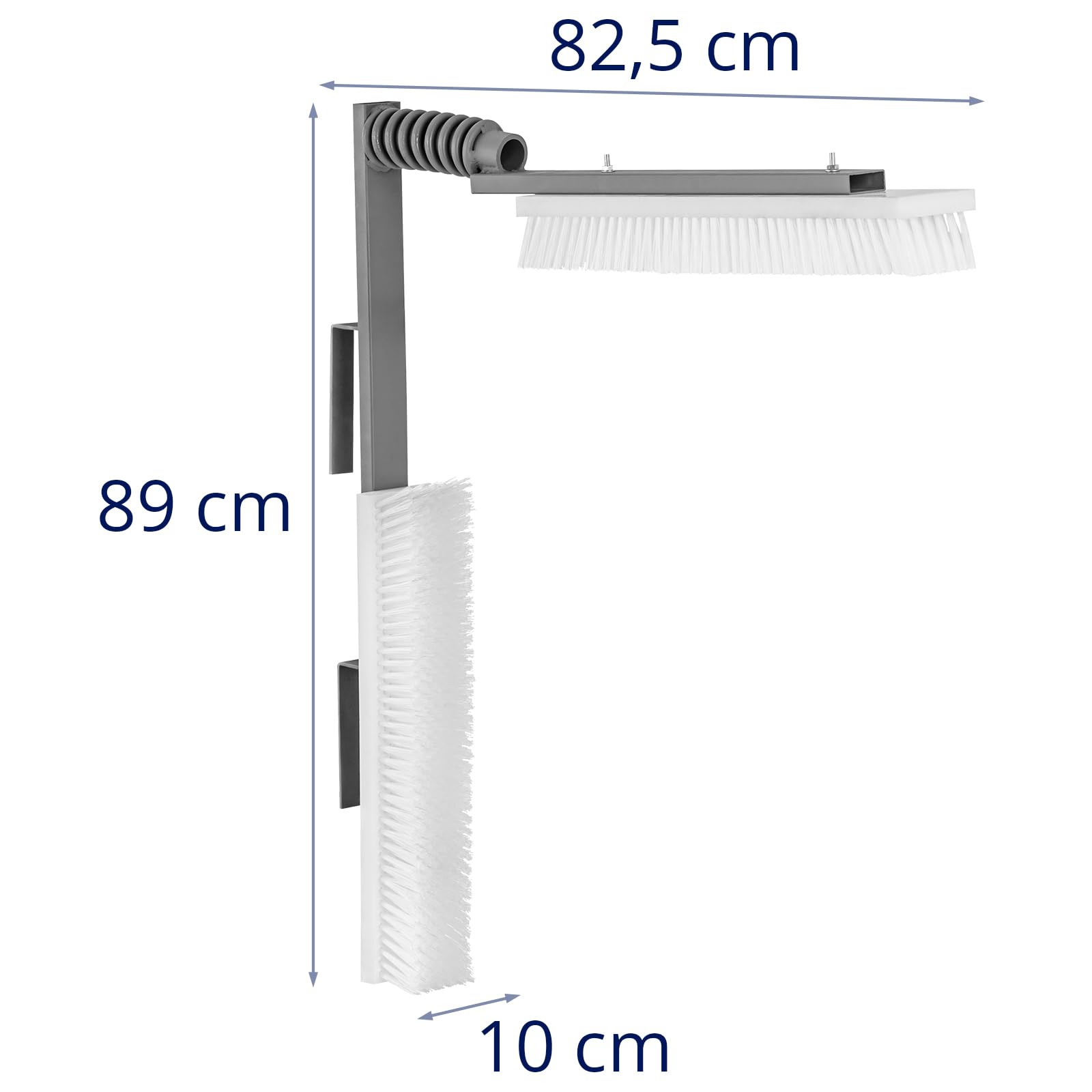 Cepillo para Vacas con 2 Cabezales de 50 x 10 cm para Interior y Exterior con Resorte Rascador para vacas Cepillo para ganado Cepillo rotatorio para vacas