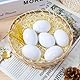 BTSD-home12Pcs weißeOstereier Falsches hölzernes Nest Handwerk Eier Dekorationen Hühner Legen Hühnerstall Zubehör