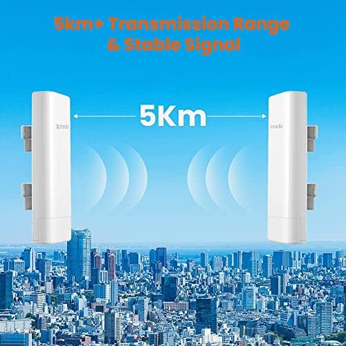 Tenda Outdoor Access Point Wi-Fi 2.4GHz 11N 150Mbps, 2 * 10 / 100Mbps Ethernet Port, Passive PoE, -30  ~ 60 , IP64 Waterproof Enclosure, 6000V Lightning Protection(O3)