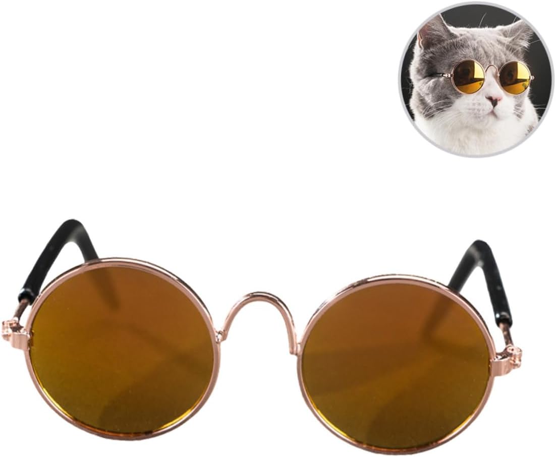 SUPVOX Fashion Pet Dog Cat Sunglasses Lightweight Funny Eyewear Accessories for Outdoor Activities Random Color Stylish Pet Sunglasses for Dogs and Cats