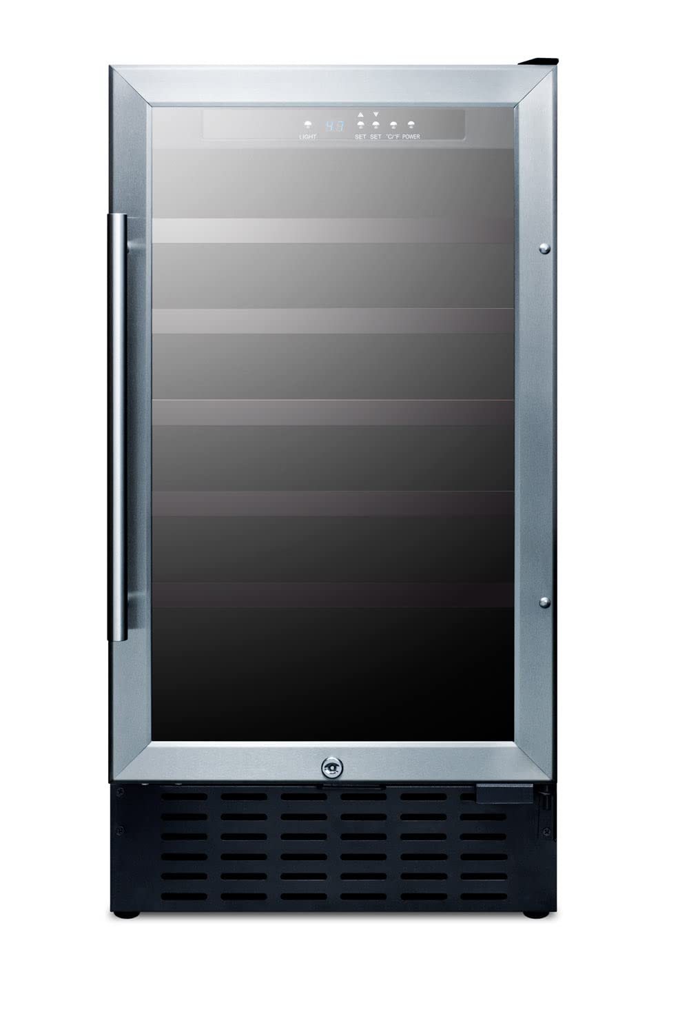 Summit Appliance SWC1840BADA 3.3 cu ft Wine Cooler Stainless Steel