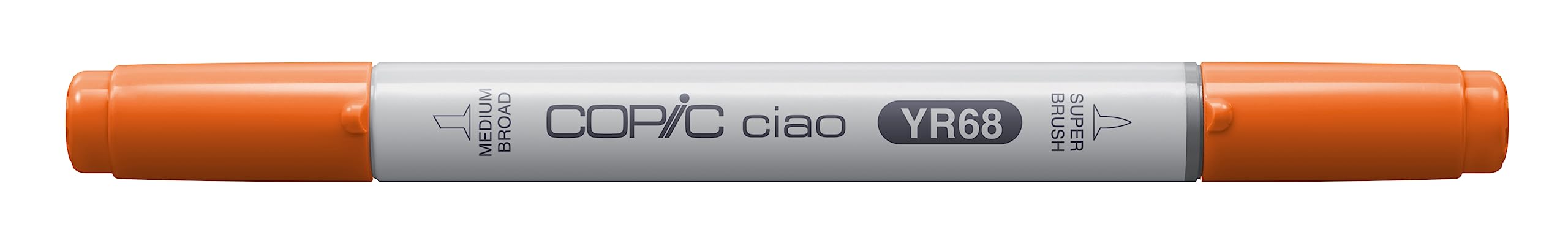 COPIC Ciao Coloured Marker Pen - (YR-68) Orange, For Art & Crafts, Colouring, Graphics, Highlighter, Design, Anime, Professional & Beginners, Art Supplies & Colouring Books