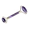 Jade Roller, Face Roller, Facial Beauty Roller Skin Care Tools, Quartz Massager for Face, Eyes, Neck, Body Muscle Relaxing and Relieve Fine Lines and Wrinkles Rose gold