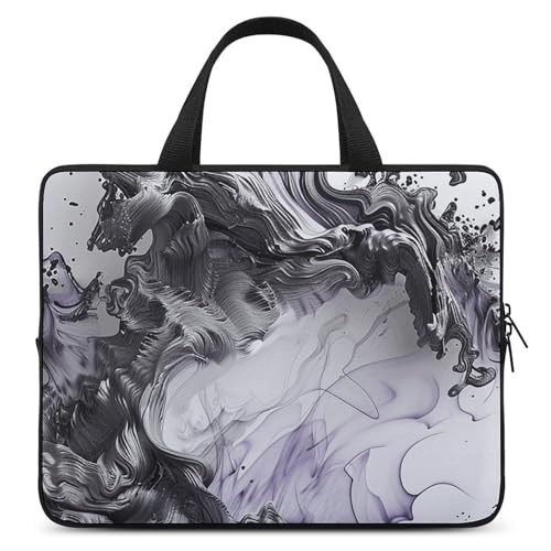 Bolso de hombro para laptop con imagen nublada miniatura 1