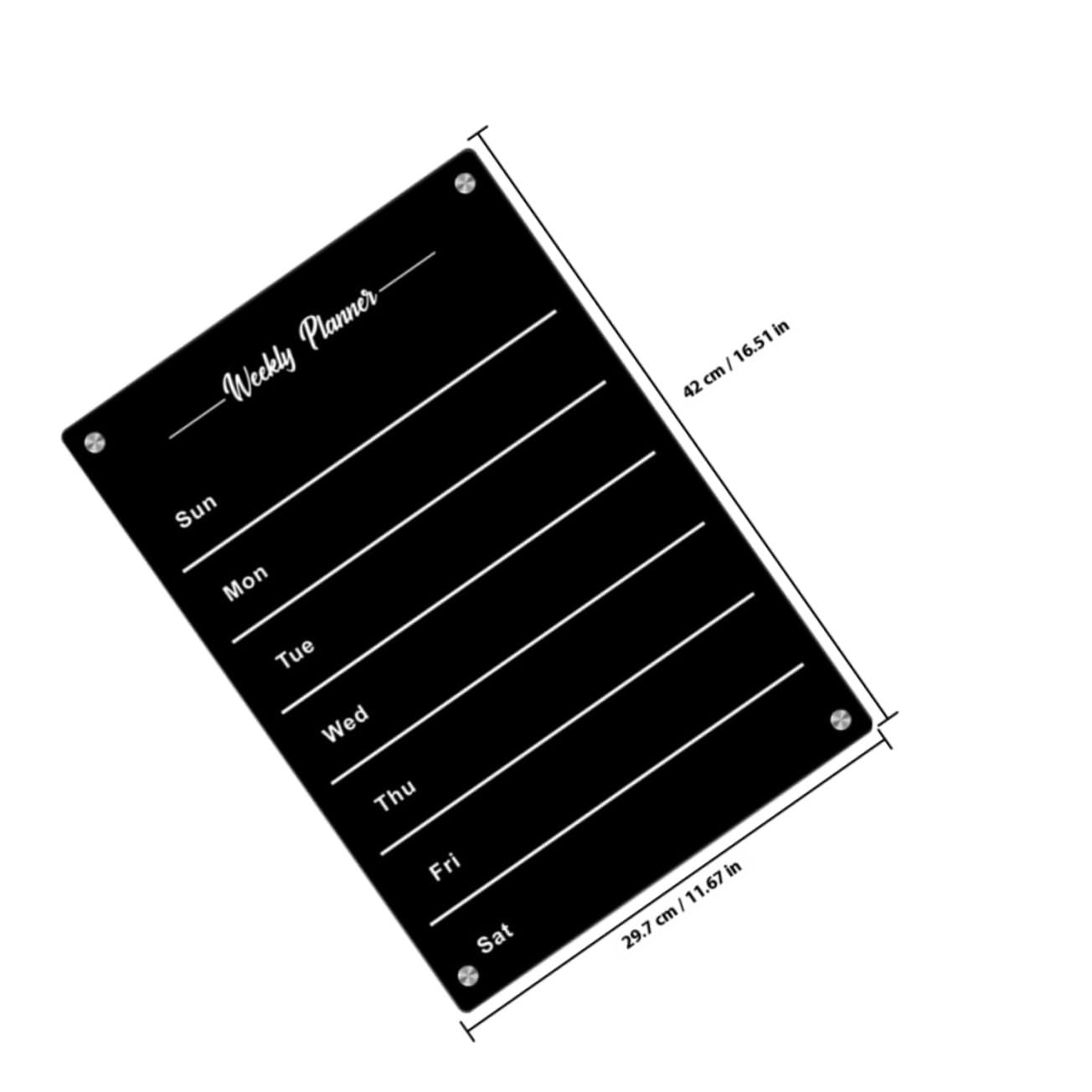 Magnetisches Whiteboard Kühlschrankplaner mit Whiteboard stiften Abwischbar Wochenplan Tafel für Memo Listen Reminder und Familienplanung