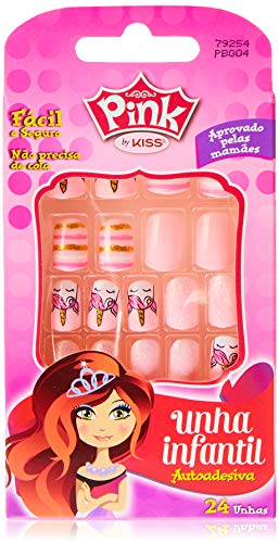 Unha Infantil, Kiss New York, Rosa e Design Unicórnio