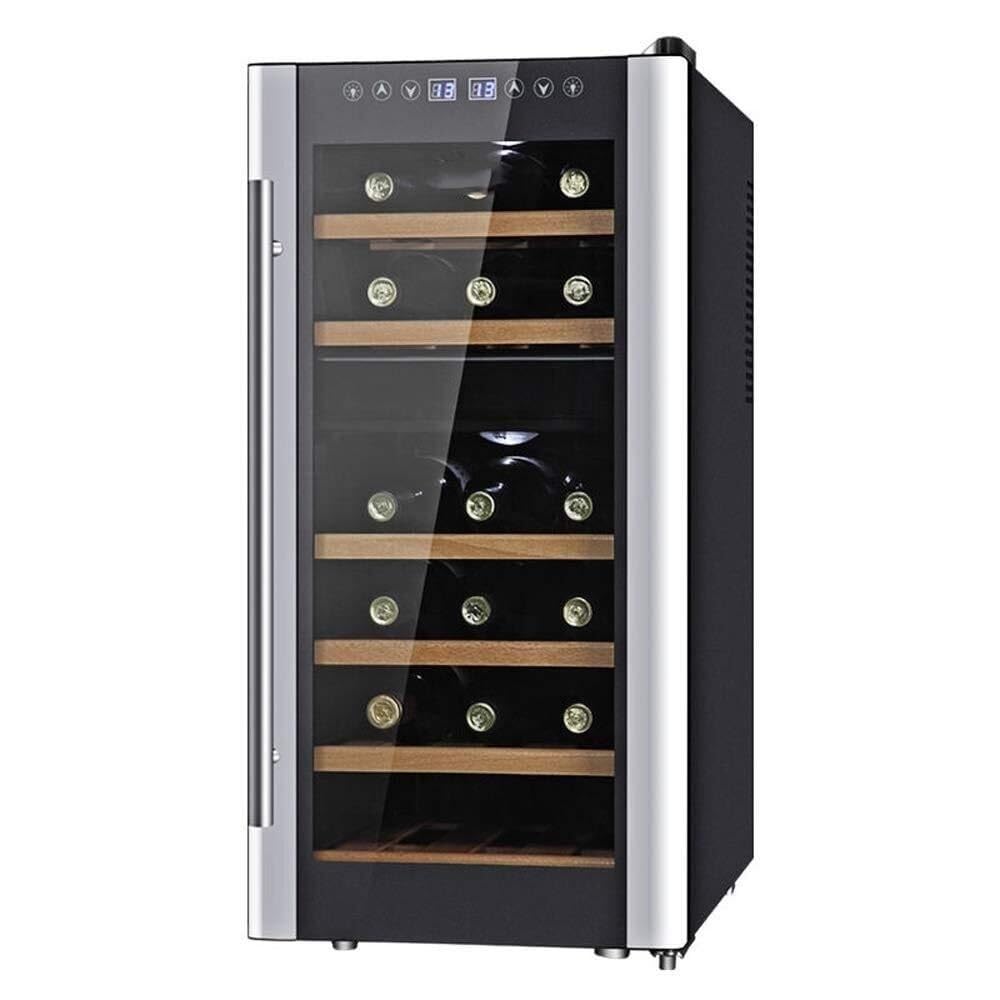 Wangyann Smart Touch Screen Wine Cooler, 10°C-22°C Digital Temperature Control, Ultra-Quiet Semiconductor Cooling, Countertop Refrigerator For Wine Beverages on Fridge.com - View 5