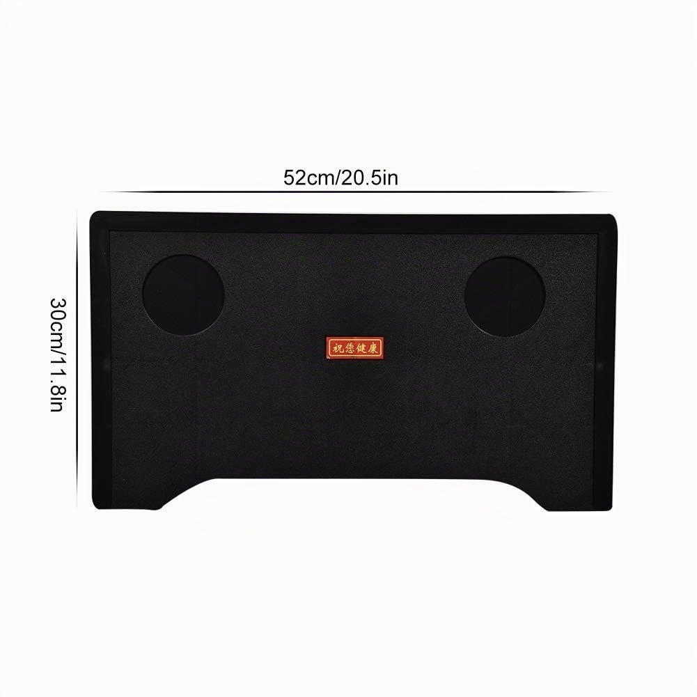 Plateau pour Genoux - Table Amovible avec Porte-gobelet - Plateau en Plastique pour Écrire, Lire et Manger