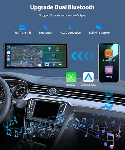 Pantalla portátil de auto 10.26” con CarPlay inalámbrico miniatura 4