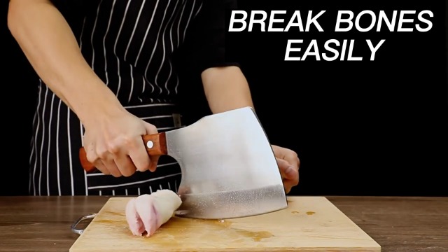 ZENG JIA DAO Big Bones Cleaver Knife - Heavy Duty Butcher Knife