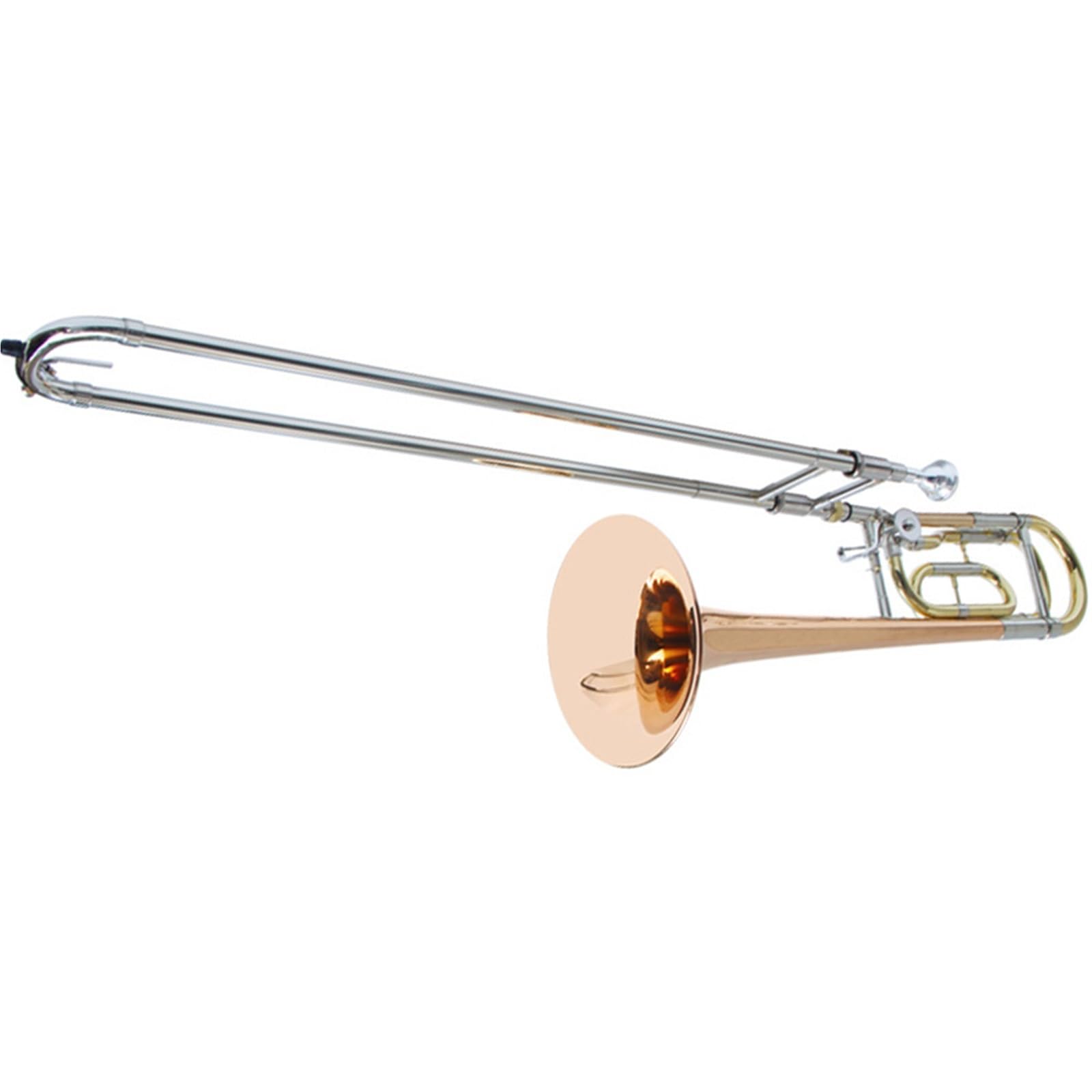 Trombone Professionnel Trombone De Transposition Ténor Sib À Clé Fa Fanfare Harpe En Laiton
