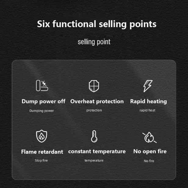 Miniatura 9 de Keldante Nuevo Calentador eléctrico portátil Ventilador 1200 W PTC Calor de cerámica de 2 velocidades Mini de bajo ruido Calentador eléctrico para