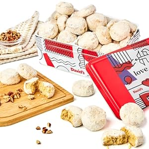 David’s Cookies Butter Pecan Meltaways Sweet Sampler in Love Tin – 16oz Butter Cookies with Crunchy Pecans, Soft, And Melt In Your Mouth Flavorful Cookies – Delicious Gourmet Gift For All