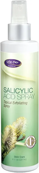 Life-Flo Salicylic Acid Spray | Topical Exfoliating Spray | 2% Salicylic Acid for Skin, Fine Lines, Wrinkles, Acne | 8 oz