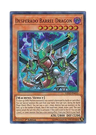 Amazon.co.jp: 遊戯王 英語版 LED2-EN015 Desperado Barrel Dragon 