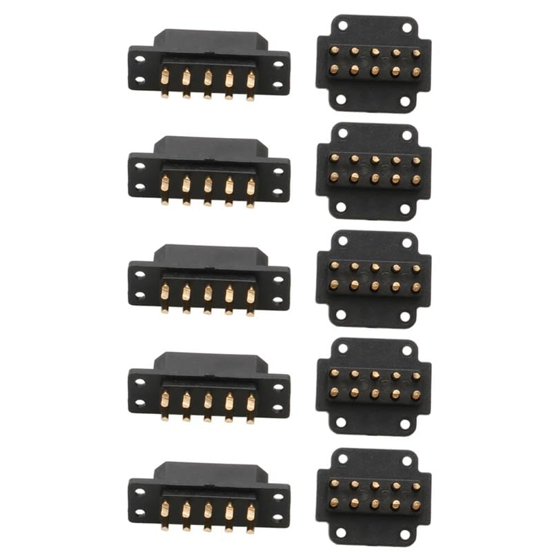 MX6 MX10 piny złącza serwo VTOL szybkie podłączenie męskie wtyki żeńskie akcesoria modelarskie Adapter steru dla RC Turbojet Drone(5pairs MX10)