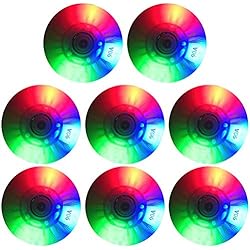 Ruedas Patines En Linea Con Luces BSMEAN 8 ruedas de skate en línea con 16 rodamientos LED iluminadas rueda de repuesto 68 mm/70 mm/72 mm/76 mm para niños y adultos