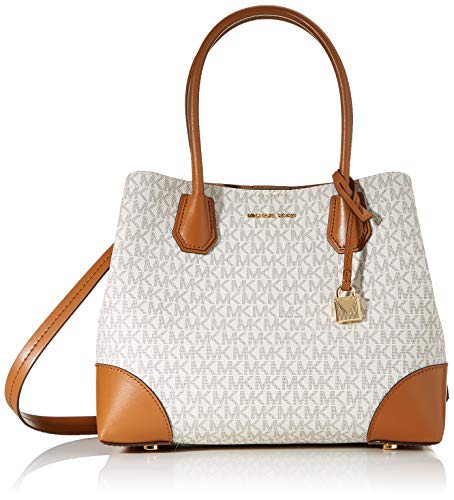 Michael Kors, MD CENTER ZIP TOTE para Mujer, Vainilla/Acrn, Medium